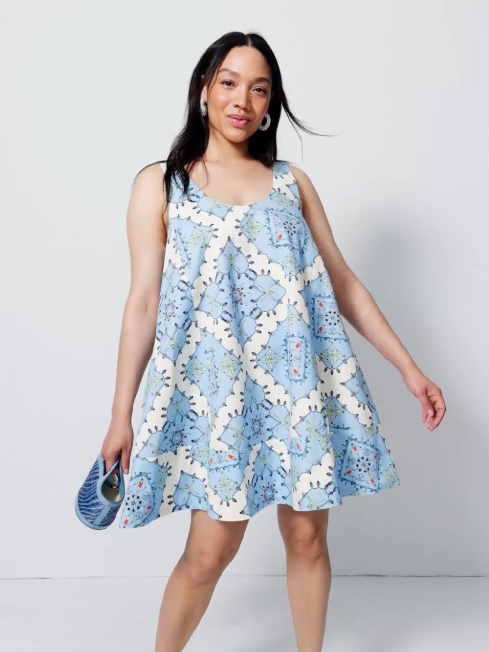 Rachel Antonoff Geometric Swimmer Print Falco Dress - Size M